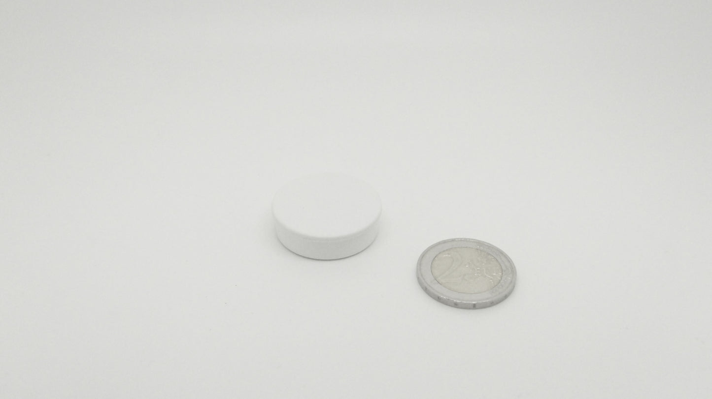 Magnetic Button Fe 30mm White