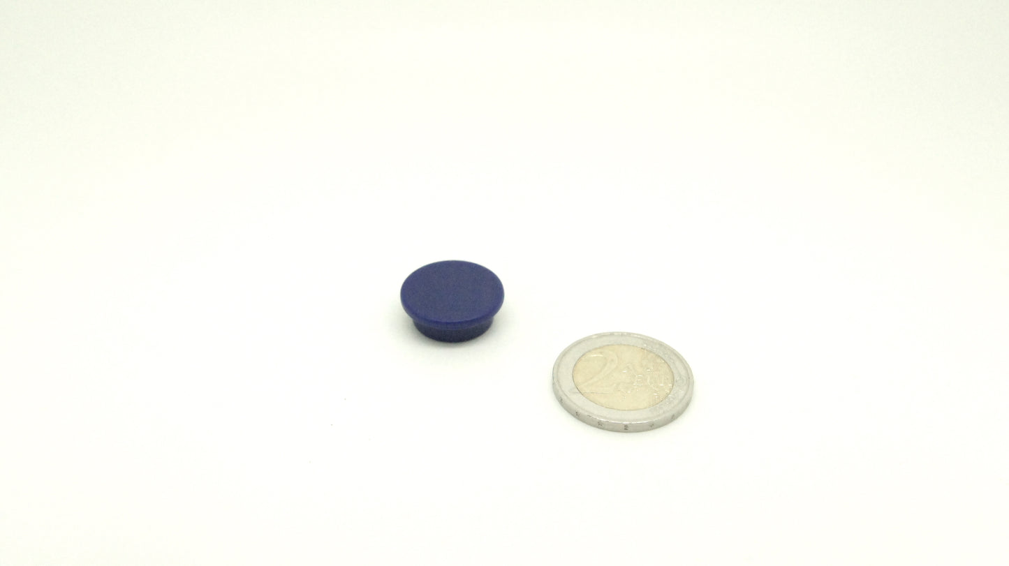 Magnetic Ferrite Button 20mm Blue