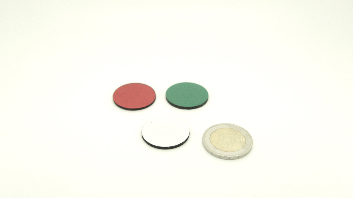 Magnetic Disc 25x2 White