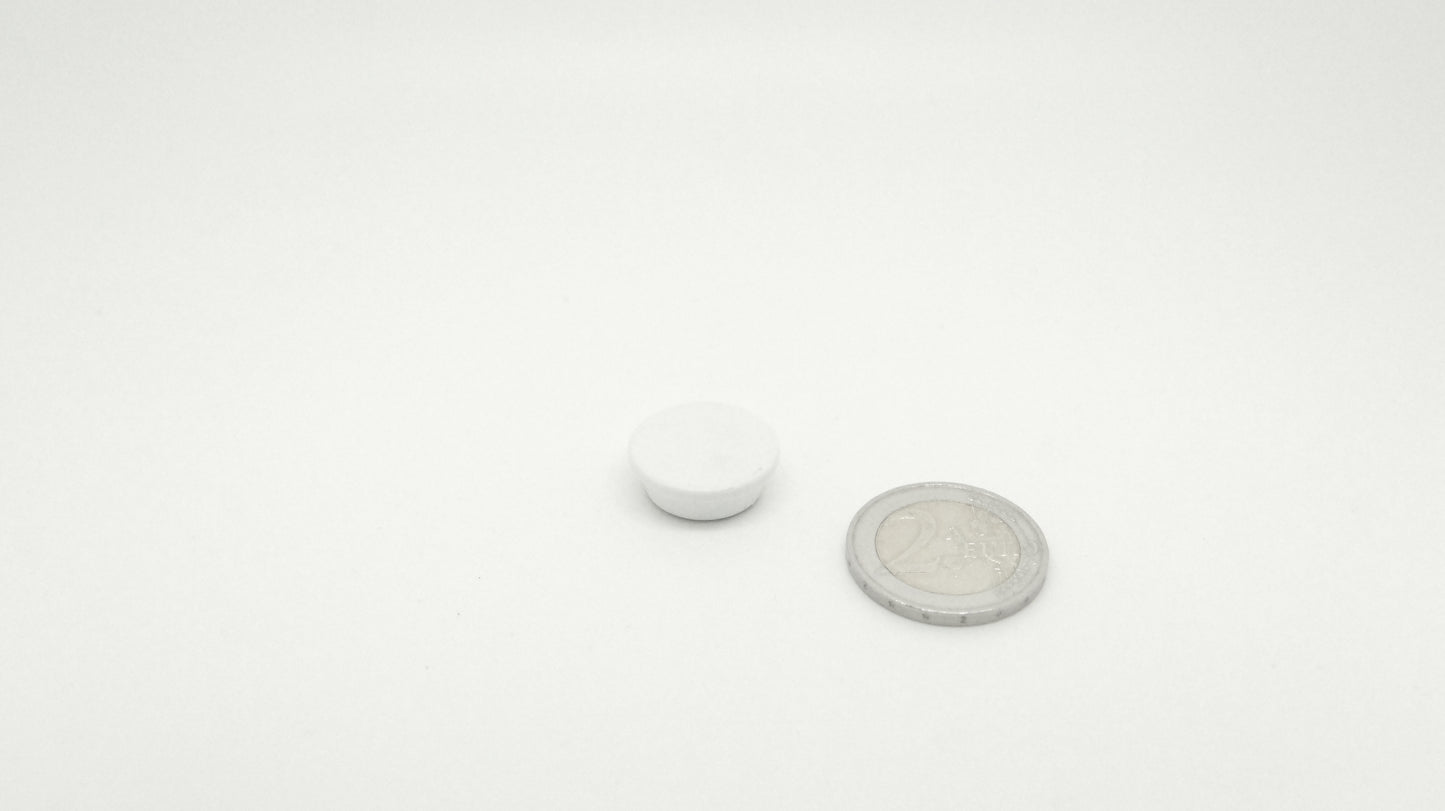 Magnetic Button Fe 20mm White