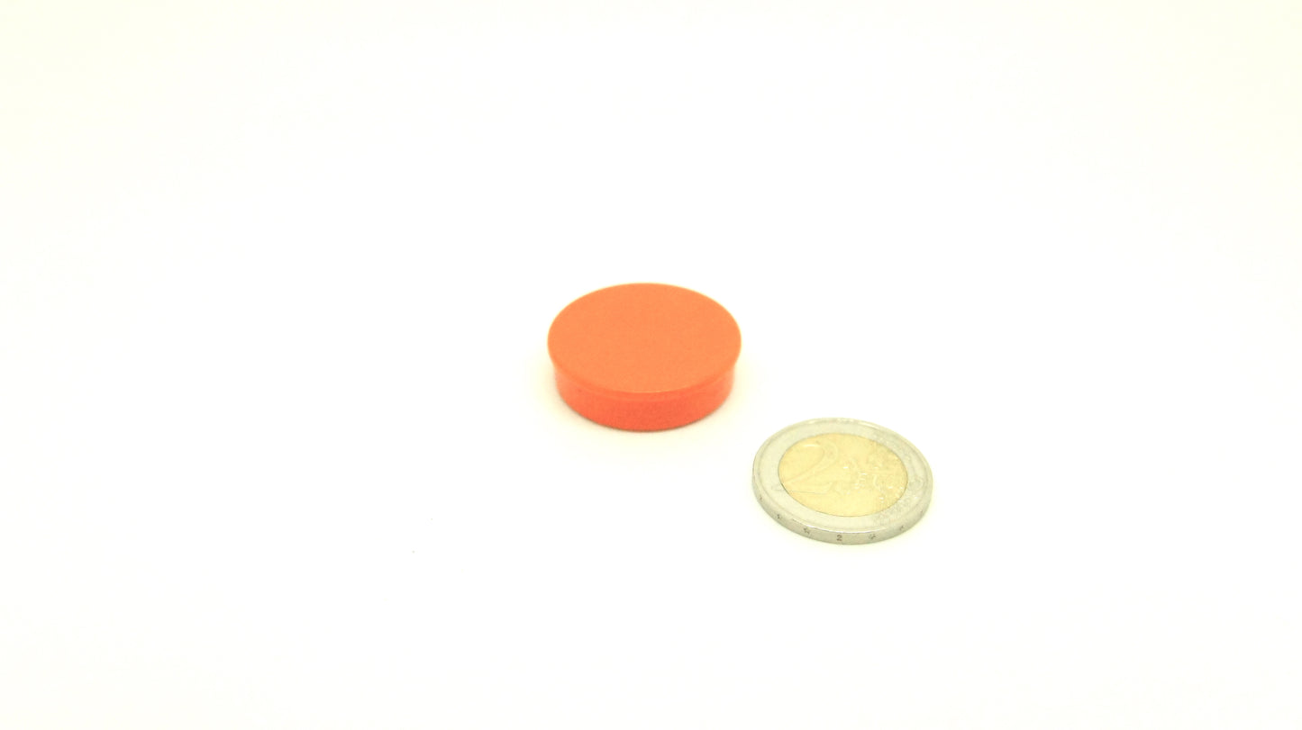 Magnetic Button Fe 30mm Orange
