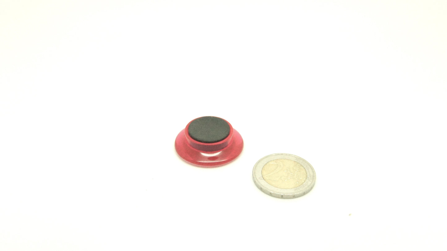 Magnetic Button Fe 30mm Red