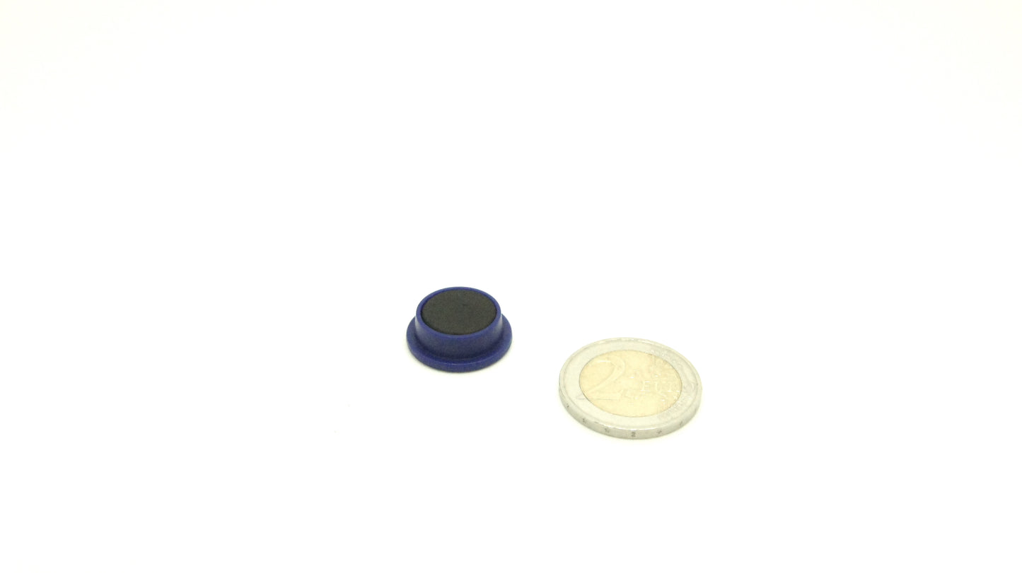 Magnetic Ferrite Button 20mm Blue