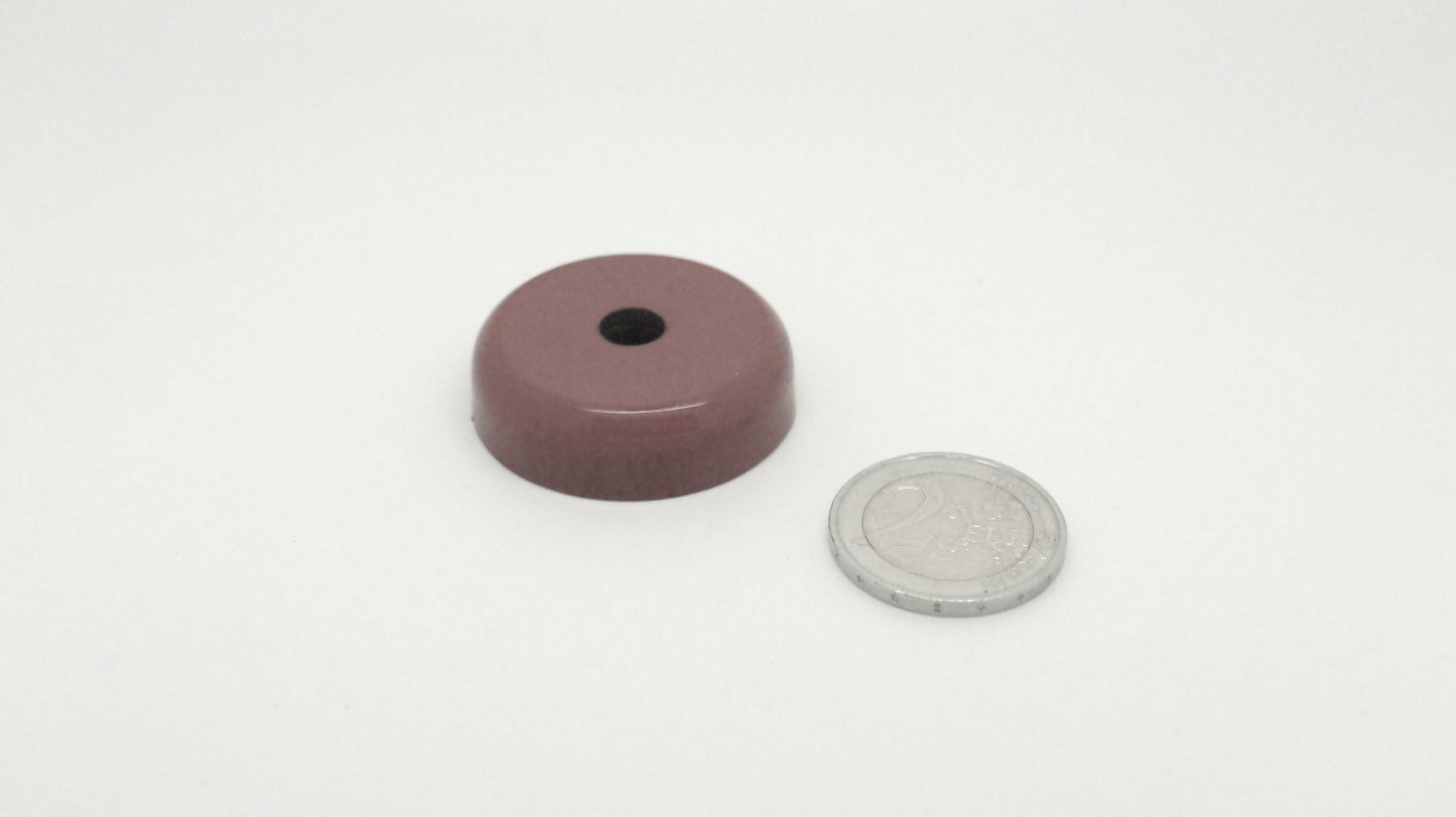 Magnetic Base AlNiCo 38x10.5 w/Hole (6mm)